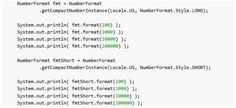 Number Formatting in Java .
